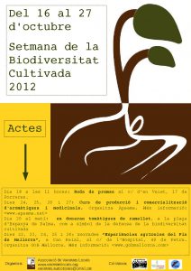 Cartell Setmana Biodiversitat 2012