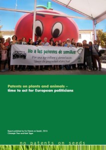 Portada informe No Patents on Seeds! 2016